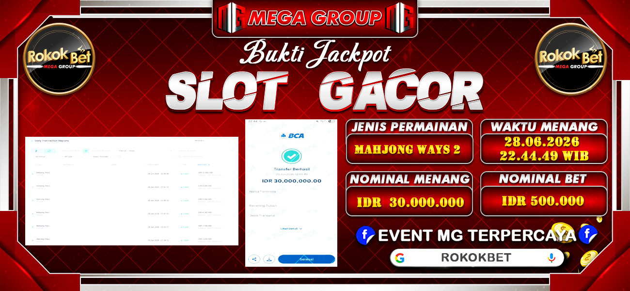 Bukti JP situs Rokokbet hari Minggu, 28 Juni 2026